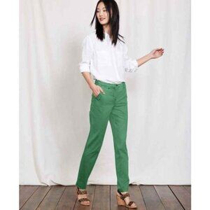 Boden | Wasabi Women’s Green Cotton Chino Pants | Size 10R